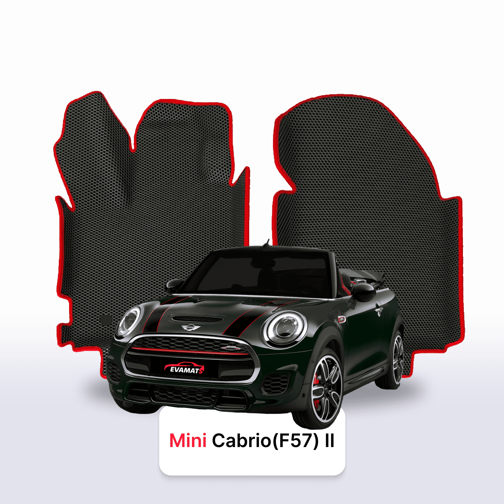 Fußmatten EVA für Mini Cabrio(R57) 2 gen 2009-2015 jahr JCW CABRIO