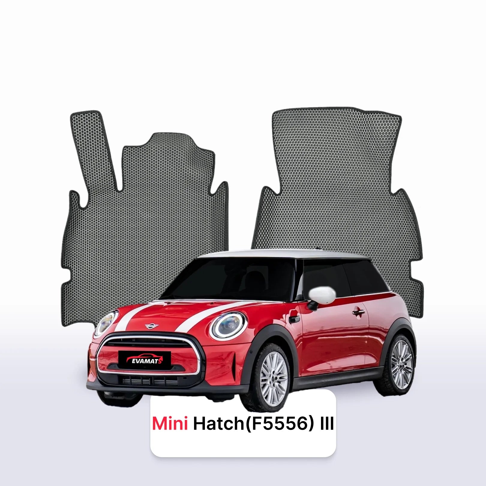 Fußmatten EVA für Mini Hatch(F5556) 3 gen 2013-2023 jahr SCHÄGHECK 3 türer