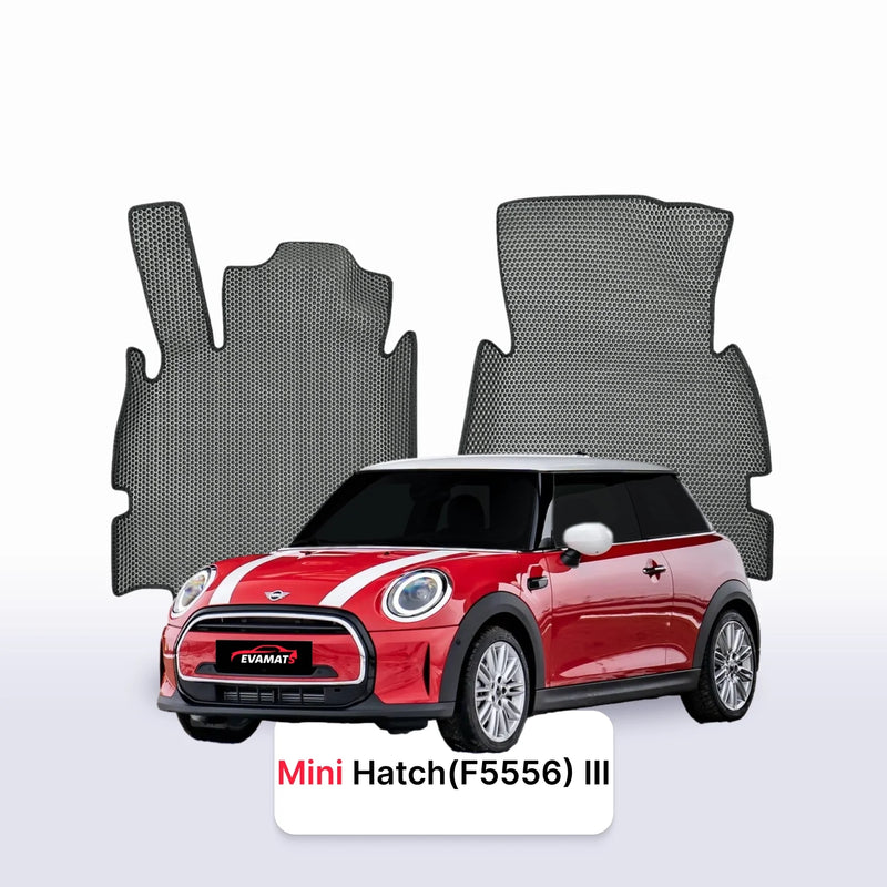 Fußmatten EVA für Mini Hatch(F5556) 3 gen 2013-2023 jahr SCHÄGHECK 3 türer