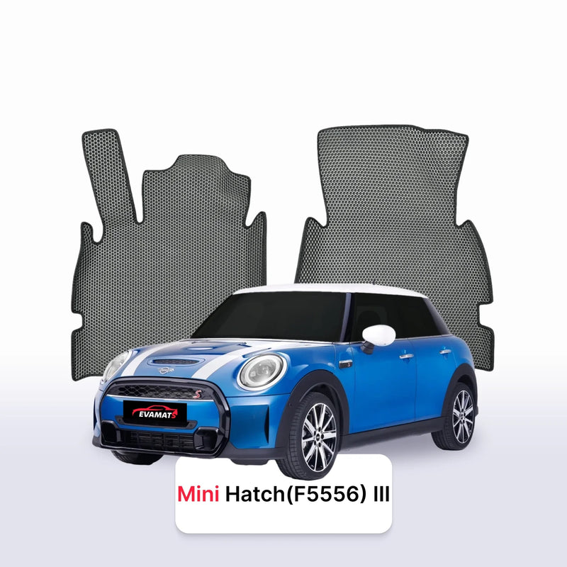 Fußmatten EVA für Mini Hatch(F5556) 3 gen 2013-2023 jahr SCHÄGHECK 5 türer