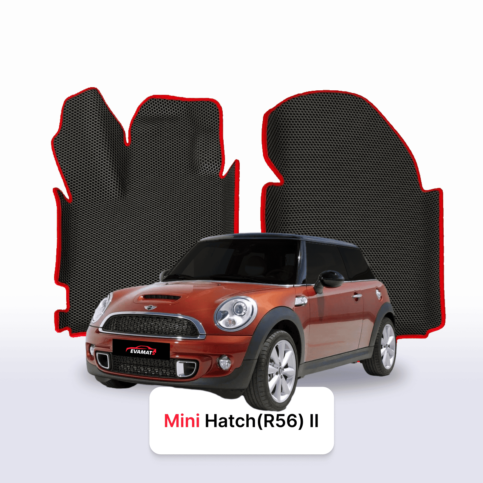 Fußmatten EVA für Mini Hatch(R56) 2 gen 2006-2013 jahr Cooper S SCHÄGHECK 3 türer