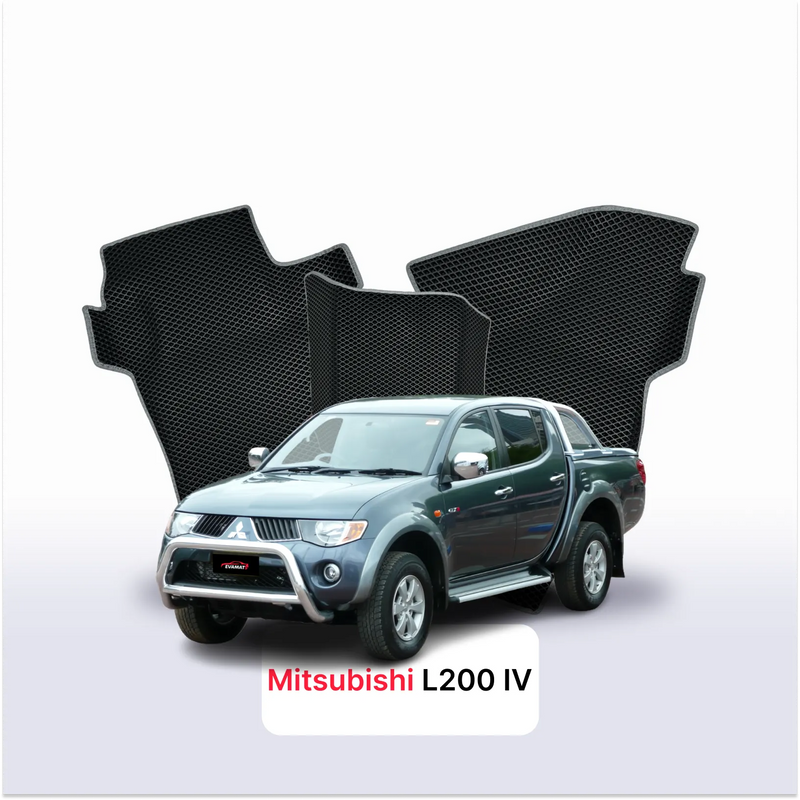 Fußmatten EVA für Mitsubishi L200 vor-facelift 4 gen 2005-2011 jahr Pick-Up  doppelkabine