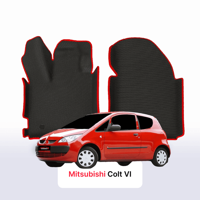 Fußmatten EVA für Mitsubishi Colt(Z30) 6 gen 2002-2012 jahr SCHÄGHECK 3 türer