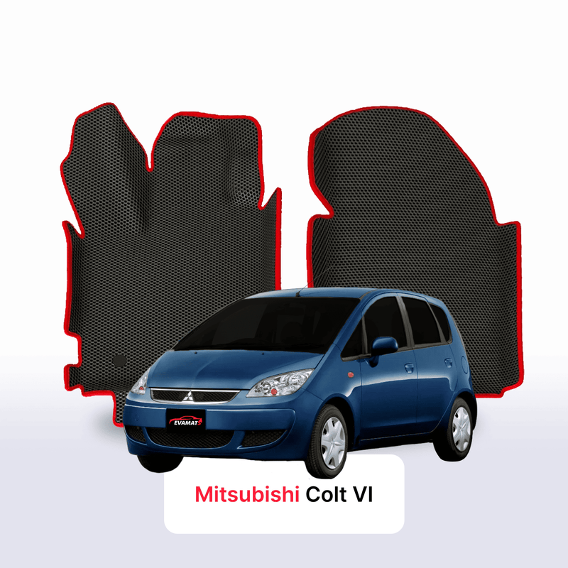 Fußmatten EVA für Mitsubishi Colt(Z30) 6 gen 2002-2012 jahr SCHÄGHECK 5 türer