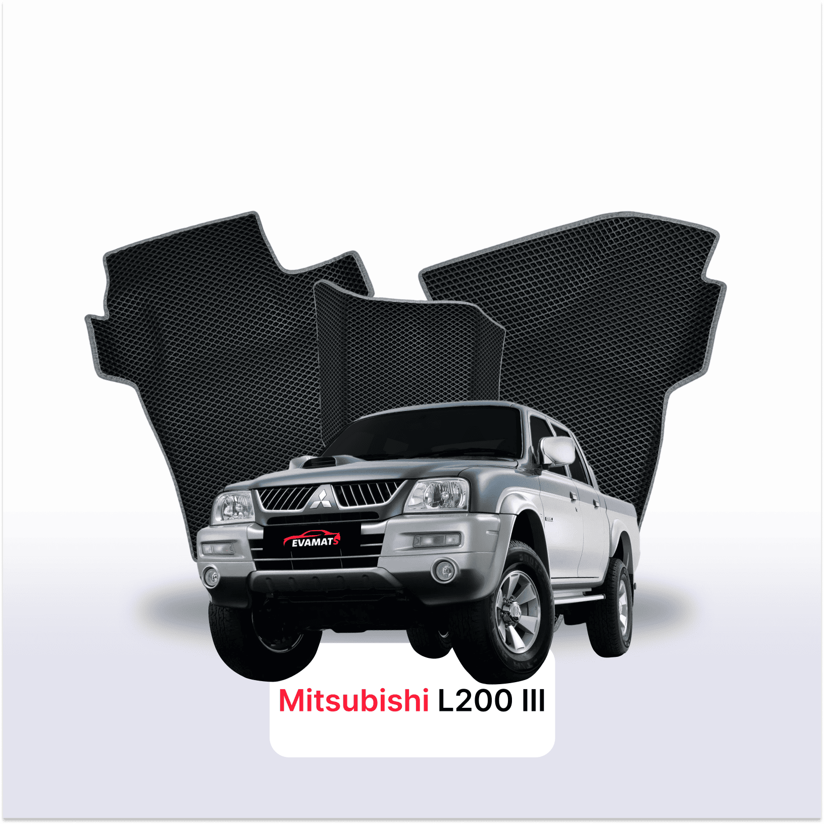Fußmatten EVA für Mitsubishi L200 3 gen 1996-2006 jahr PICK-UP  doppelkabine