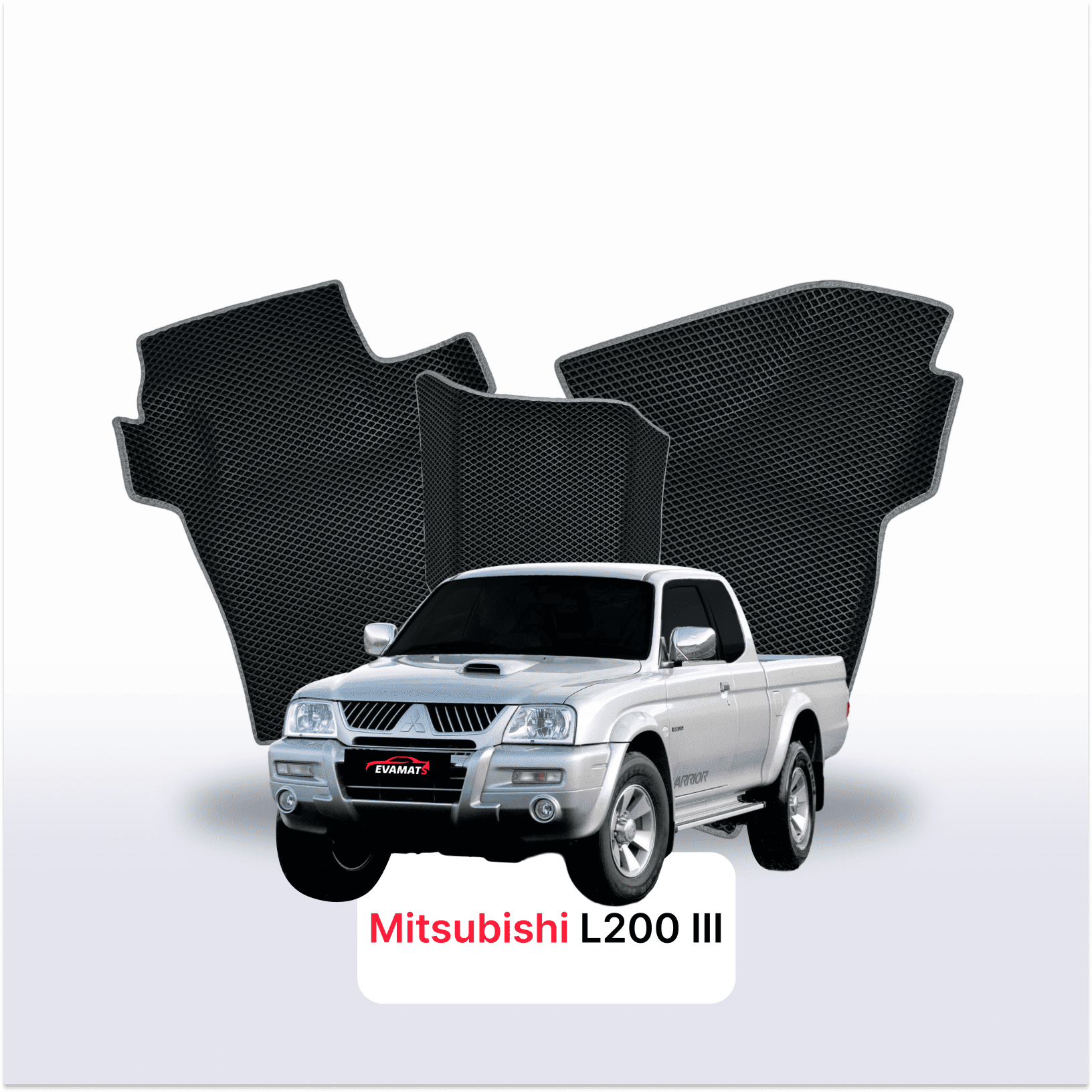 Fußmatten EVA für Mitsubishi L200 3 gen 1996-2006 jahr PICK-UP extrakabine