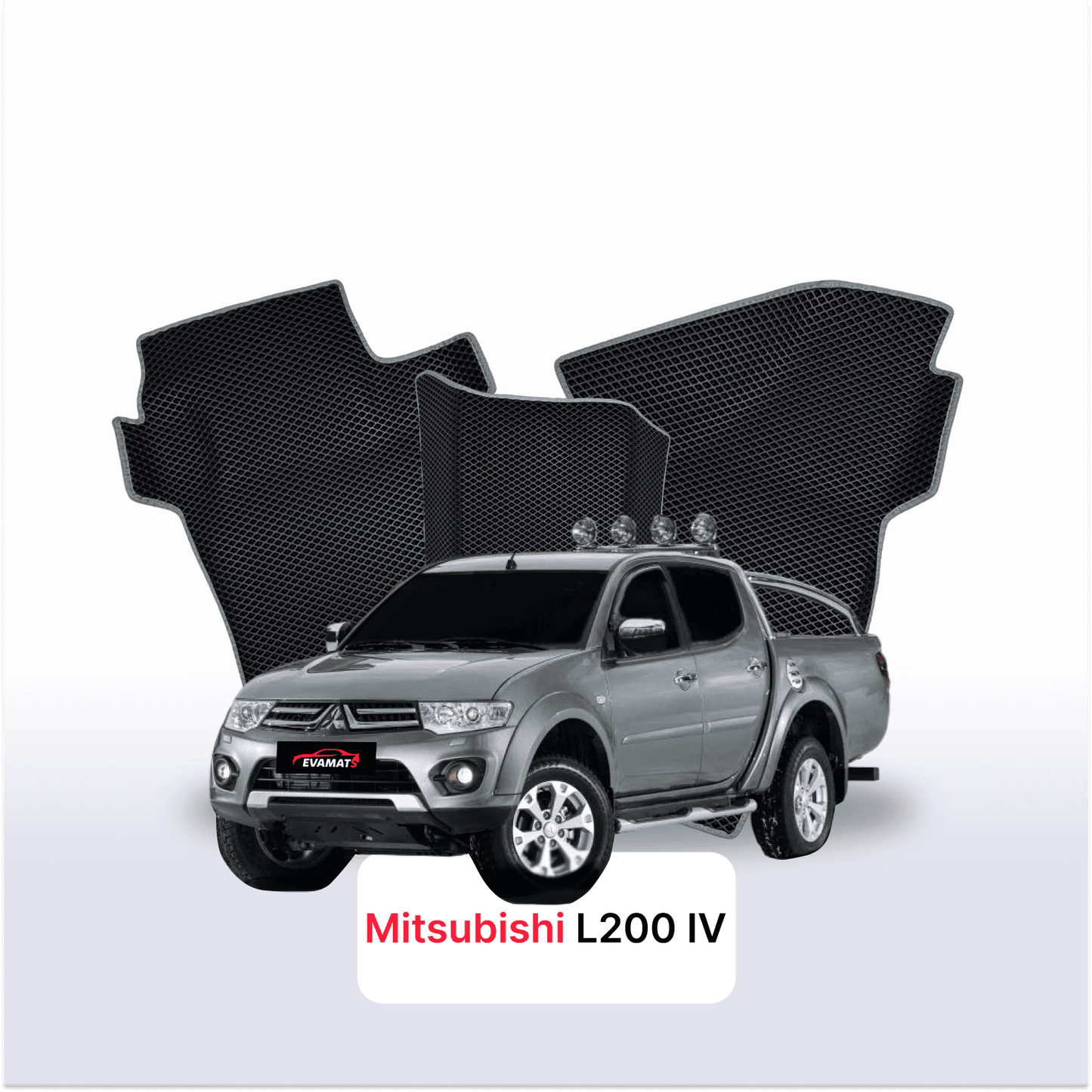 Fußmatten EVA für Mitsubishi L200 facelift 4 gen 2011-2015 jahr PICK-UP  doppelkabine