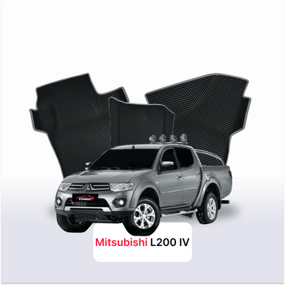Fußmatten EVA für Mitsubishi L200 facelift 4 gen 2011-2015 jahr PICK-UP  doppelkabine