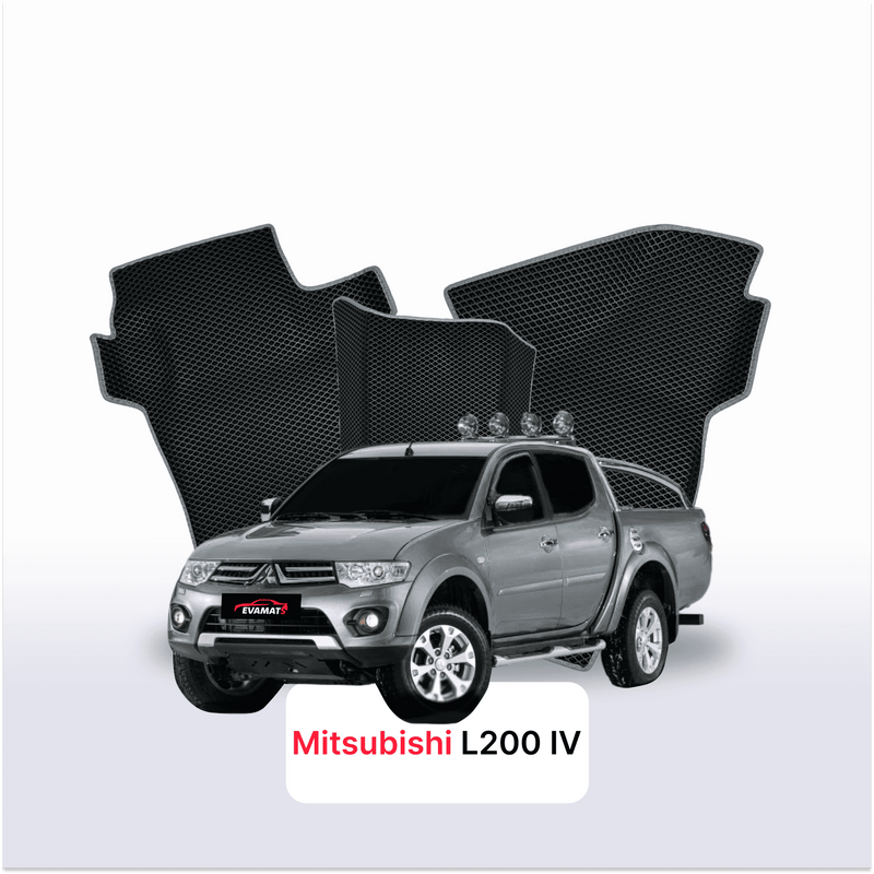 Fußmatten EVA für Mitsubishi L200 facelift 4 gen 2011-2015 jahr PICK-UP  doppelkabine