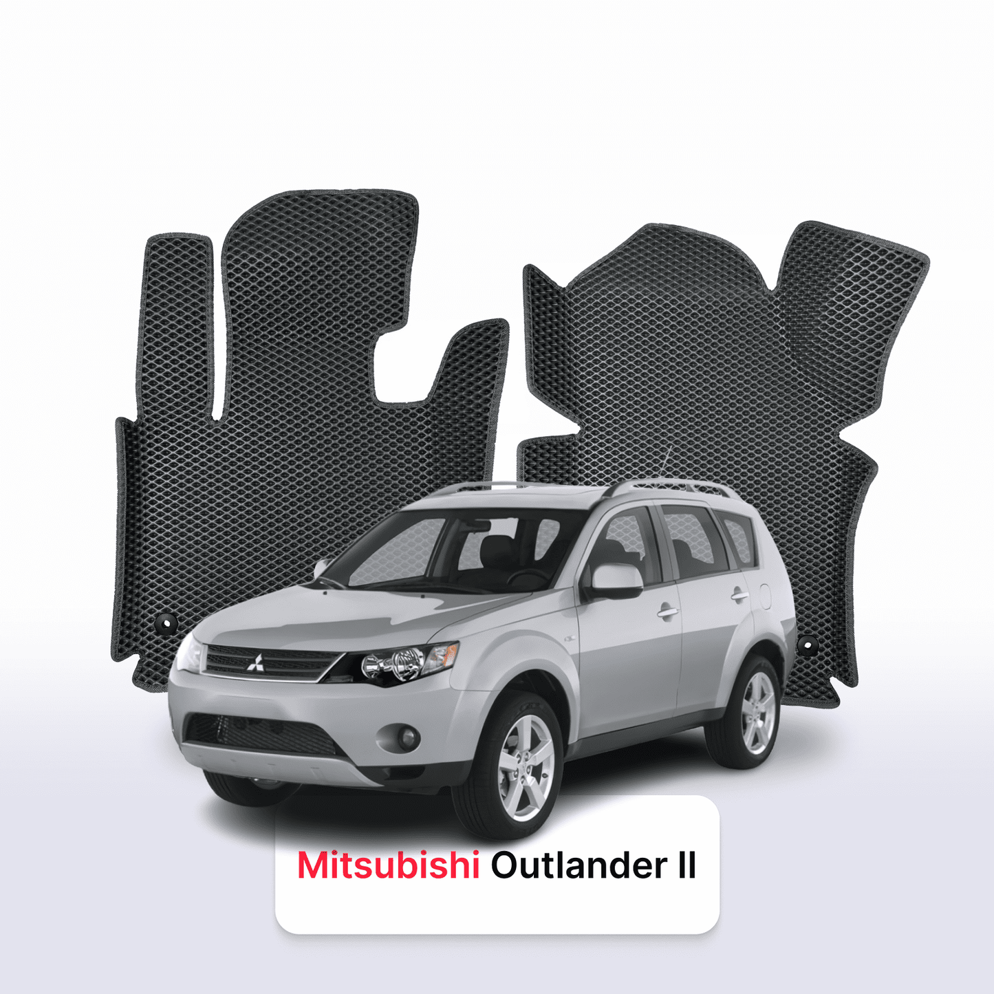 Fußmatten EVA für Mitsubishi Outlander 2 gen 2005-2013 jahr SUV