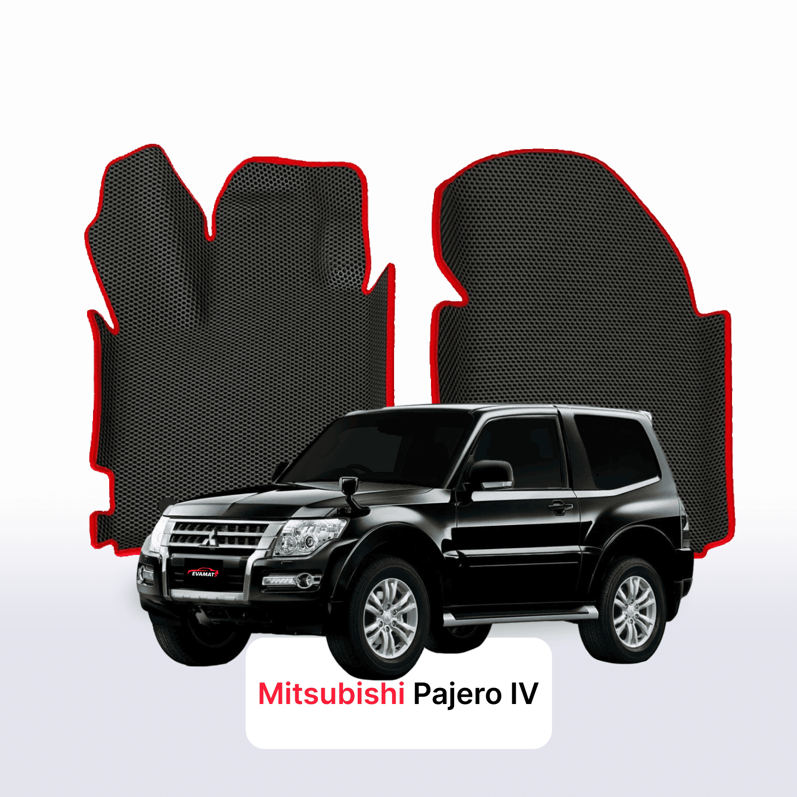 Fußmatten EVA für Mitsubishi Pajero 4 gen 2006-2023 jahr SUV 3 türer