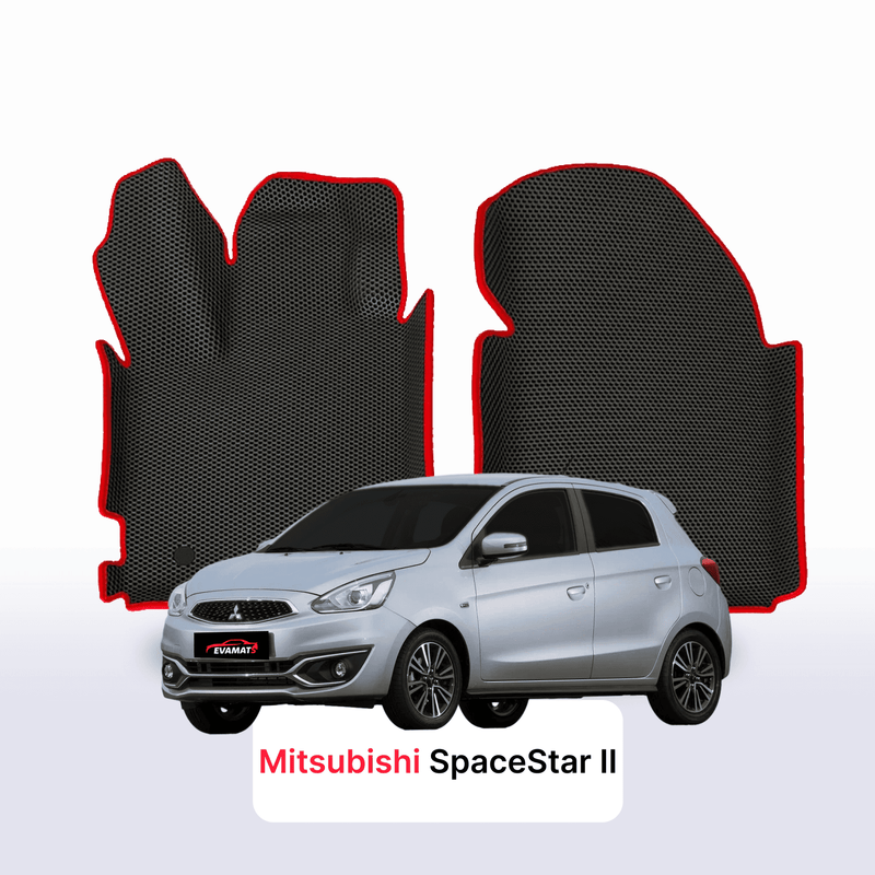 Fußmatten EVA für Mitsubishi Space Star 2 gen 2012-2023 jahr SCHÄGHECK 5 türer
