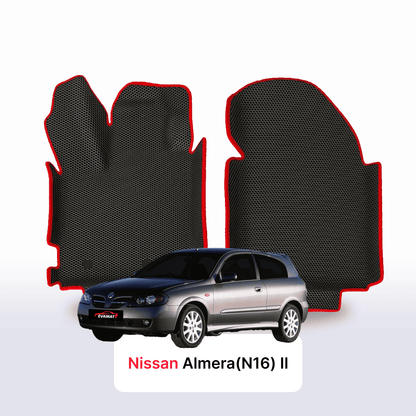 Fußmatten EVA für Nissan Almera(N16) II gen 2000-2008 jahr SCHÄGHECK 3 türer