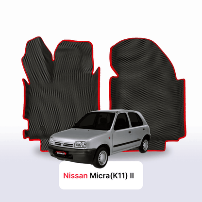 Fußmatten EVA für Nissan Micra(K11) II gen 1992-2002 jahr SCHÄGHECK 5 türer