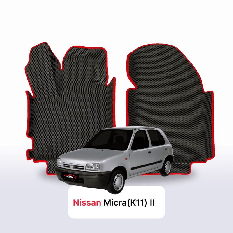 Fußmatten EVA für Nissan Micra(K11) II gen 1992-2002 jahr SCHÄGHECK 5 türer