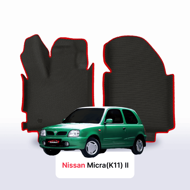 Fußmatten EVA für Nissan Micra(K11) II gen 1992-2002 jahr SCHÄGHECK 3 türer