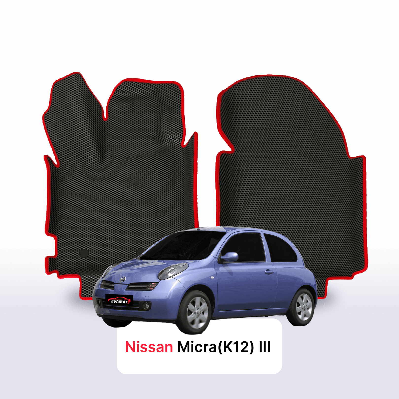 Fußmatten EVA für Nissan Micra(K12) III gen 2002-2010 jahr SCHÄGHECK 3 türer