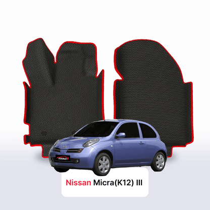 Fußmatten EVA für Nissan Micra(K12) III gen 2002-2010 jahr SCHÄGHECK 3 türer