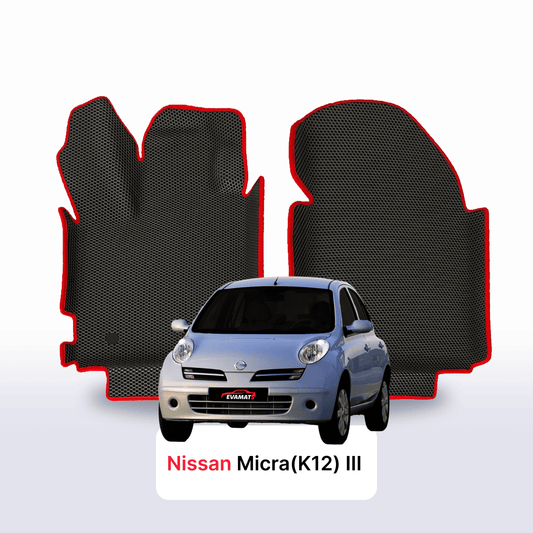 Fußmatten EVA für Nissan Micra(K12) III gen 2002-2010 jahr SCHÄGHECK 5 türer