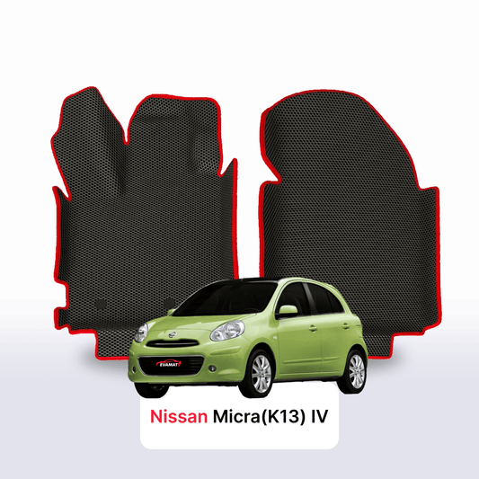 Fußmatten EVA für Nissan Micra(K13) IV gen 2010-2016 jahr SCHÄGHECK 5 türer