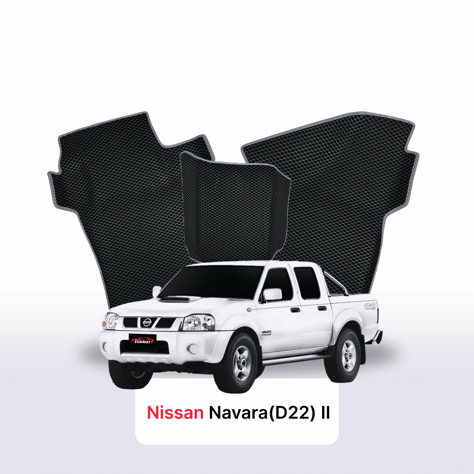 Fußmatten EVA für Nissan Navara(D22)(Frontier) II gen 1998-2007 jahr PICK-UP extrakabine