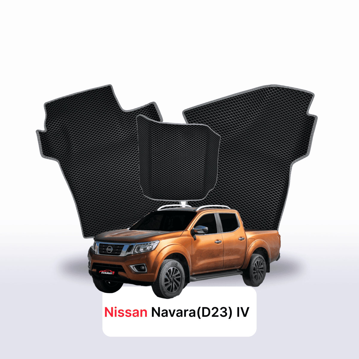 Fußmatten EVA für Nissan Navara (D23)(Frontier) IV gen 2014-2026 Jahr PICK-UP doppelkabine