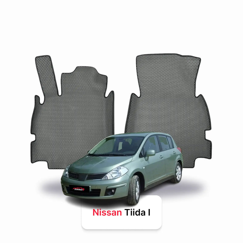 Fußmatten EVA für Nissan Tiida I gen 2004-2012 jahr SCHÄGHECK 5 türer