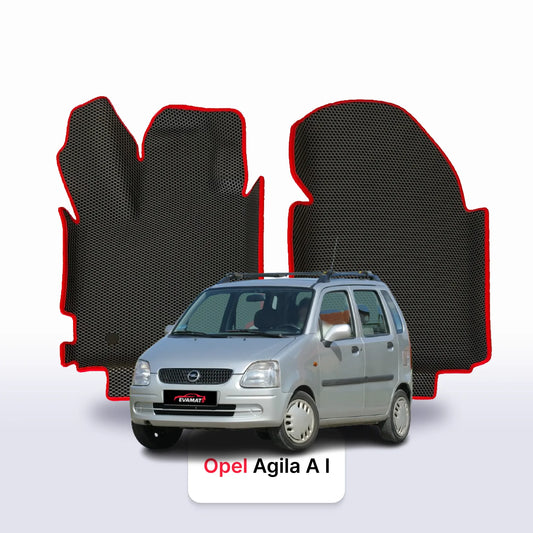 Fußmatten EVA für Opel Agila A 1 gen 2000-2007 Jahr SCHRÄGHECK 5-Türer
