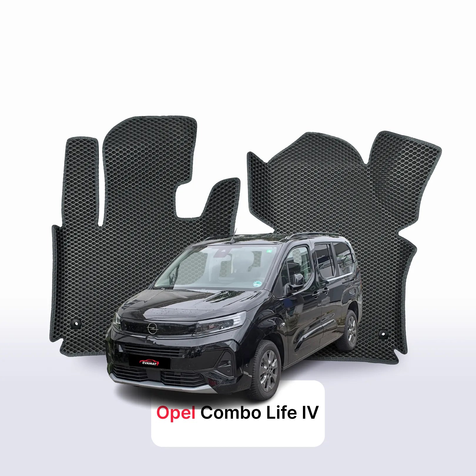 Fußmatten EVA für Opel Combo Life 4 gen 2018-2027 jahr MINIVAN