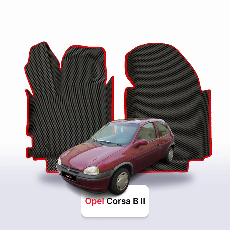 Fußmatten EVA für Opel Corsa B 2 gen 1993-2000 jahr SCHÄGHECK 3 türer