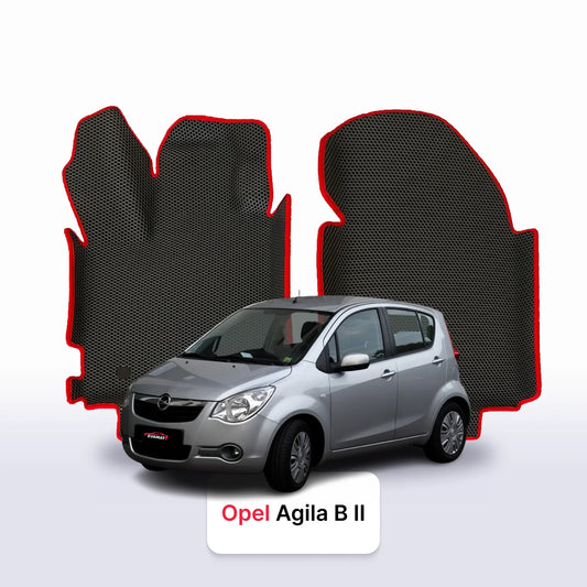 Fußmatten EVA für Opel Agila B 2 gen 2008-2014 jahr SCHÄGHECK 5 türer