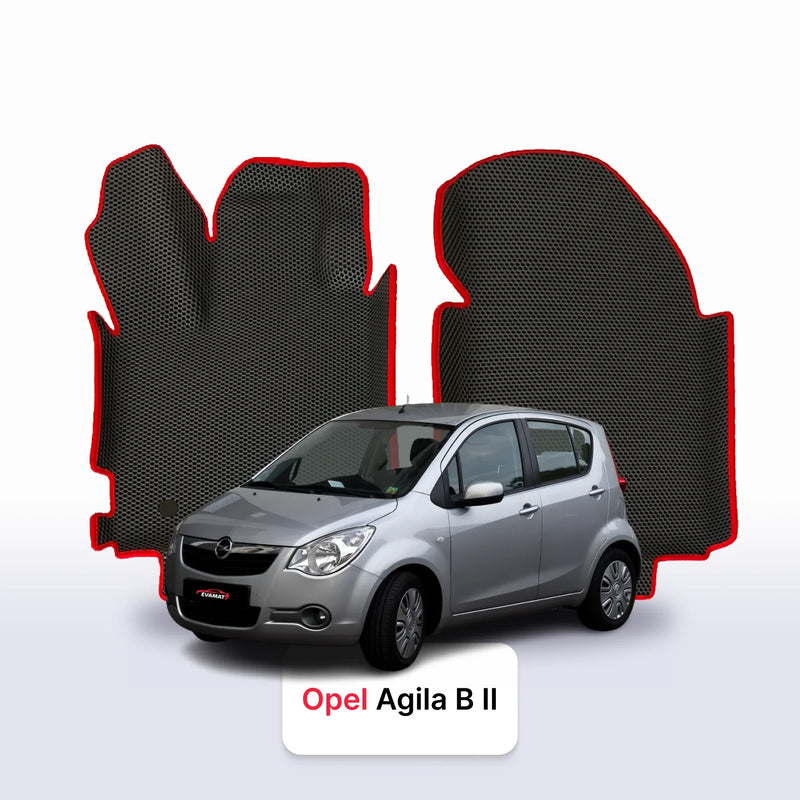Fußmatten EVA für Opel Agila B 2 gen 2008-2014 jahr SCHÄGHECK 5 türer