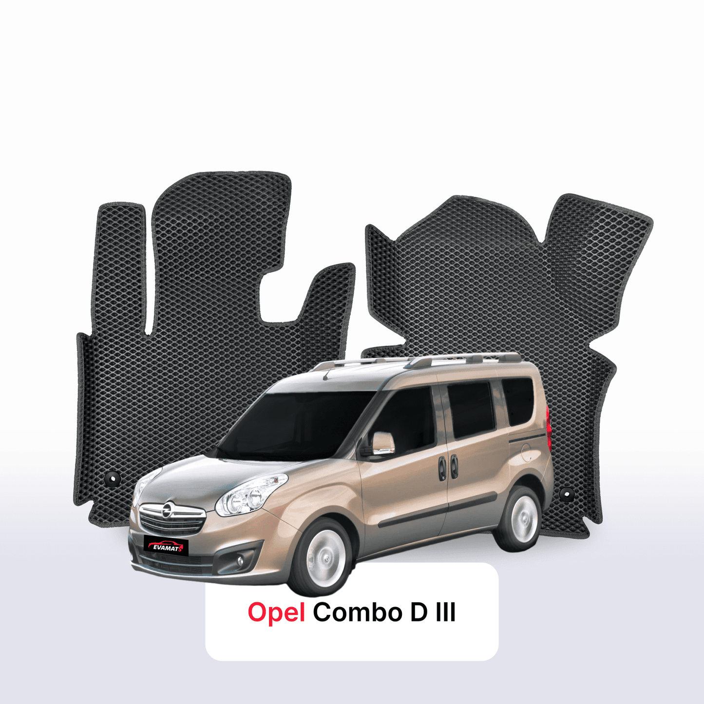 Fußmatten EVA für Opel Combo D 3 gen 2011-2017 jahr MINIVAN SWB
