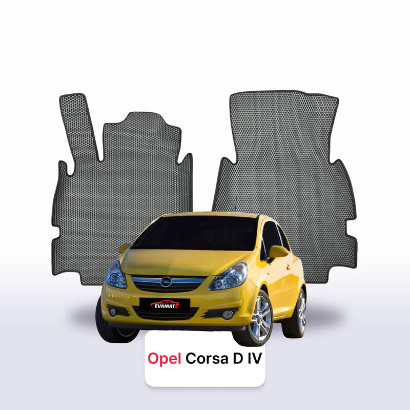 Fußmatten EVA für Opel Corsa D 4 gen 2006-2014 jahr SCHÄGHECK 3 türer