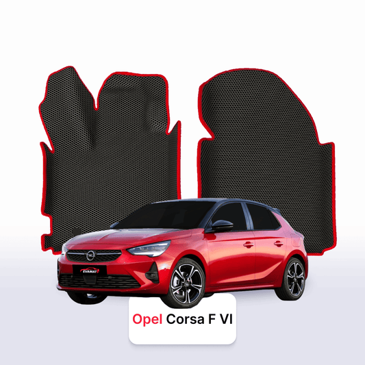 Fußmatten EVA für Opel Corsa F 6 gen 2019-2028 Jahr SCHRÄGHECK 5-Türer