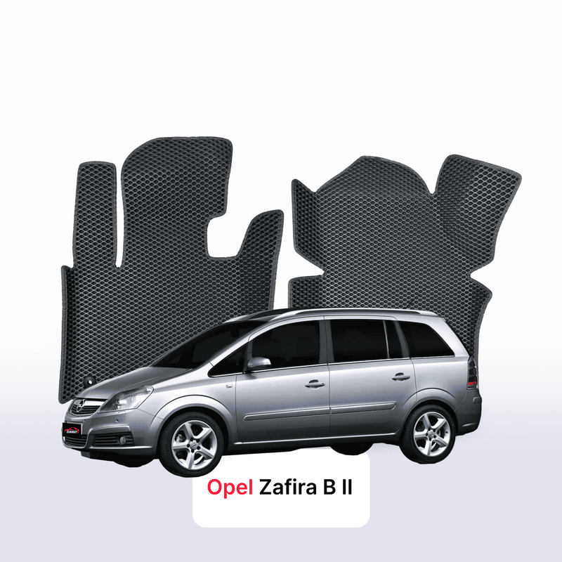 Fußmatten EVA für Opel Zafira B 2 gen 2005-2014 Jahr MINIVAN
