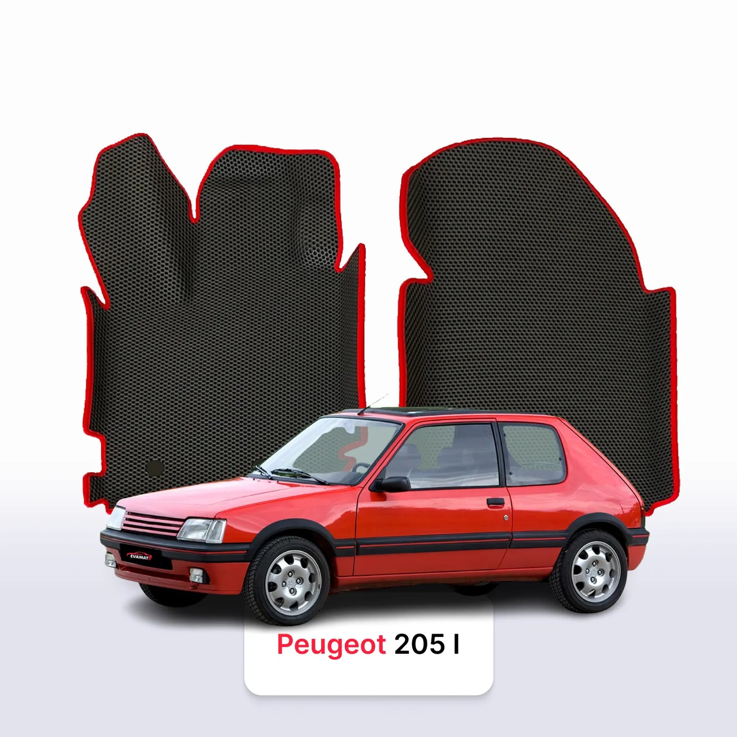 Fußmatten EVA für Peugeot 205 1 gen 1983-1998 jahr SCHÄGHECK 3 türer