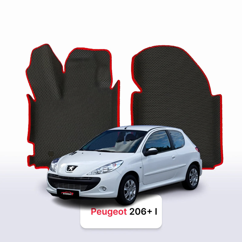 Fußmatten EVA für Peugeot 206+ 1 gen 2009-2012 jahr SCHÄGHECK 5 türer