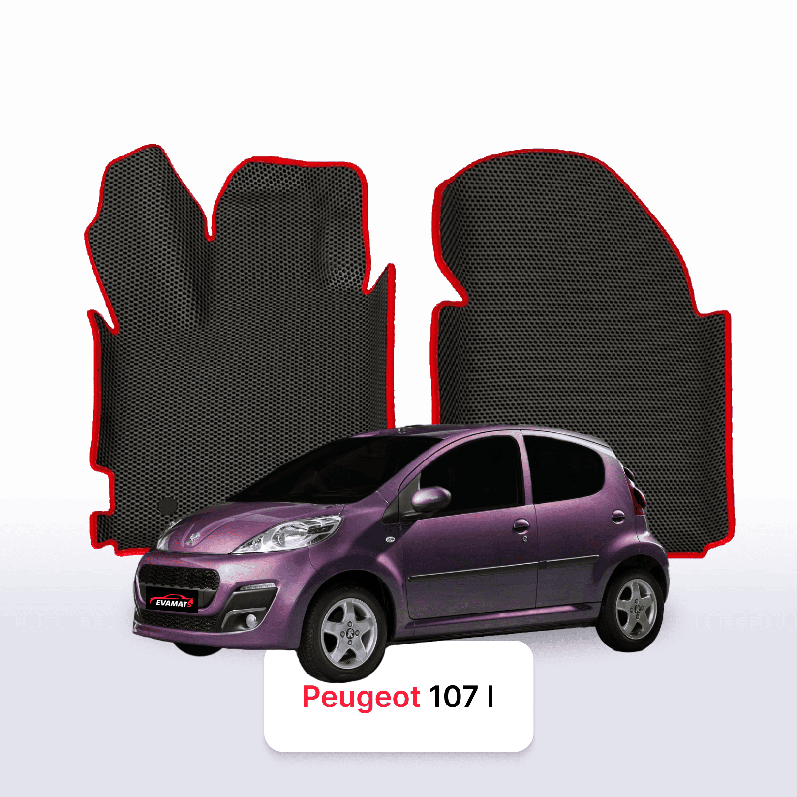 Fußmatten EVA für Peugeot 107(MT) 1 gen 2005-2014 jahr SCHÄGHECK 5 türer