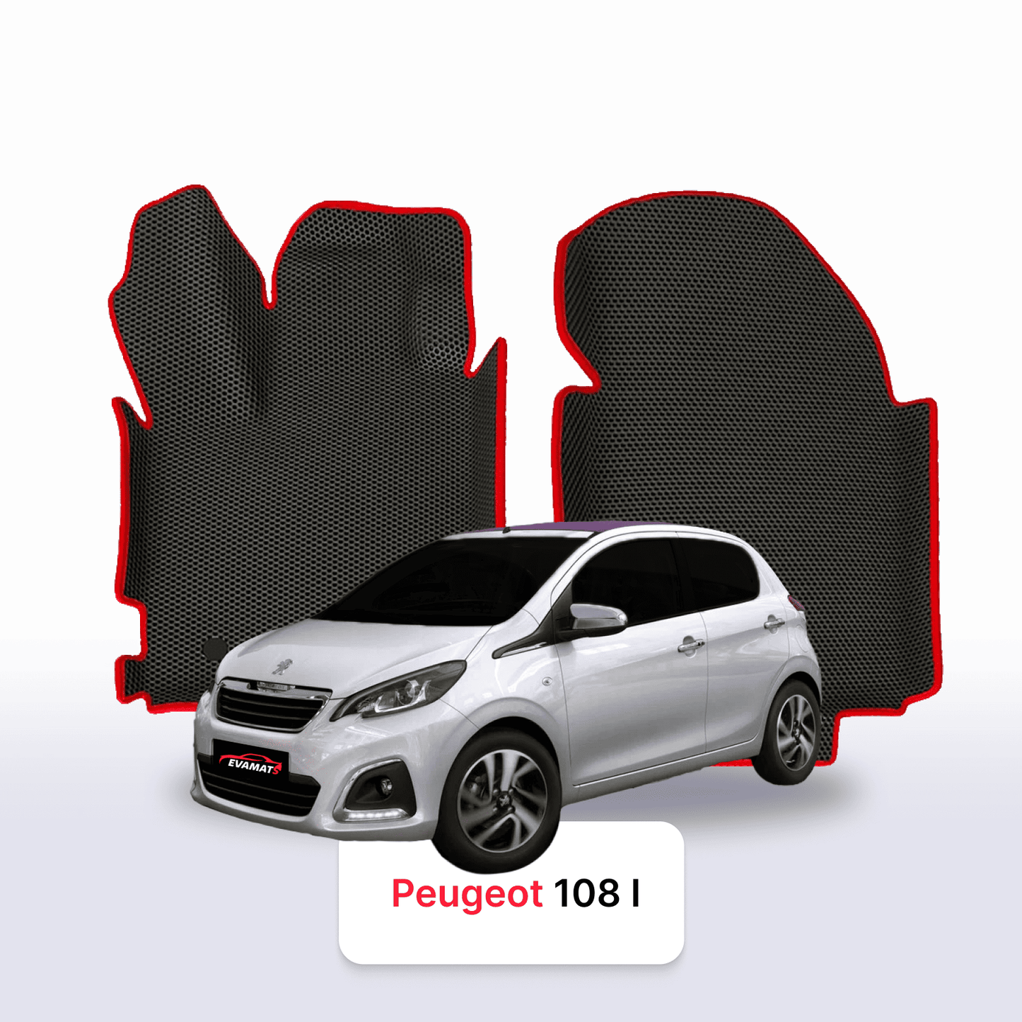 Fußmatten EVA für Peugeot 108 1 gen 2014-2021 jahr SCHÄGHECK 5 türer