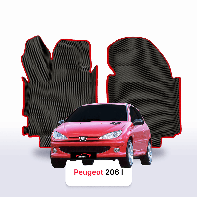 Fußmatten EVA für Peugeot 206(MT) 1 gen 1998-2012 jahr SCHÄGHECK 3 türer
