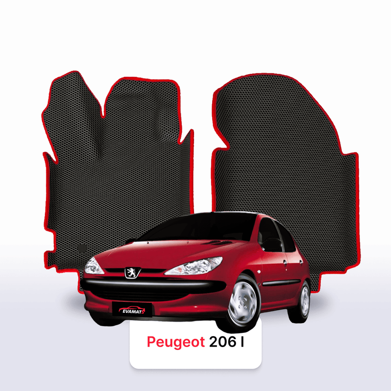 Fußmatten EVA für Peugeot 206(MT) 1 gen 1998-2012 jahr SCHÄGHECK 5 türer