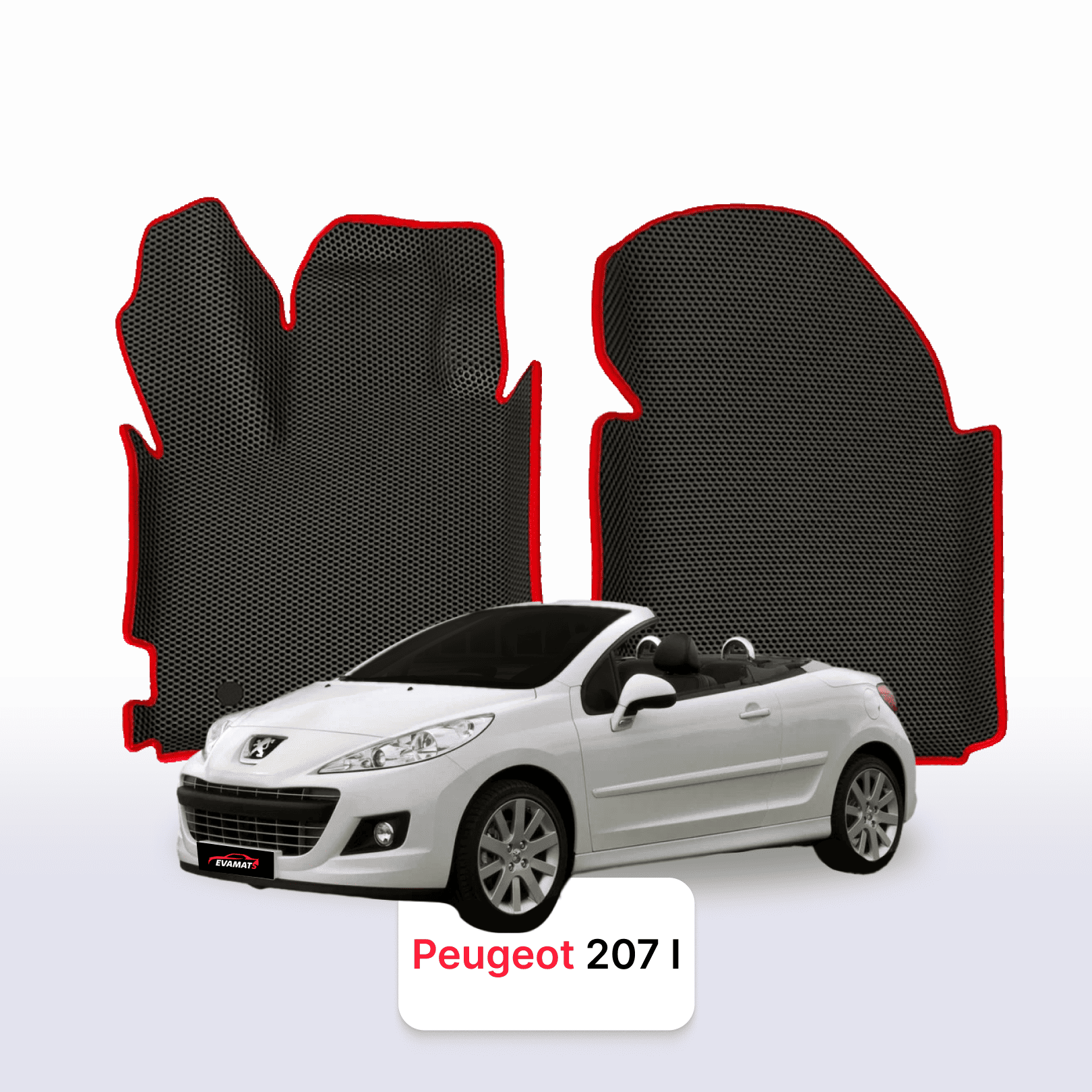 Fußmatten EVA für Peugeot 207(MT) 1 gen 2006-2015 jahr CABRIO