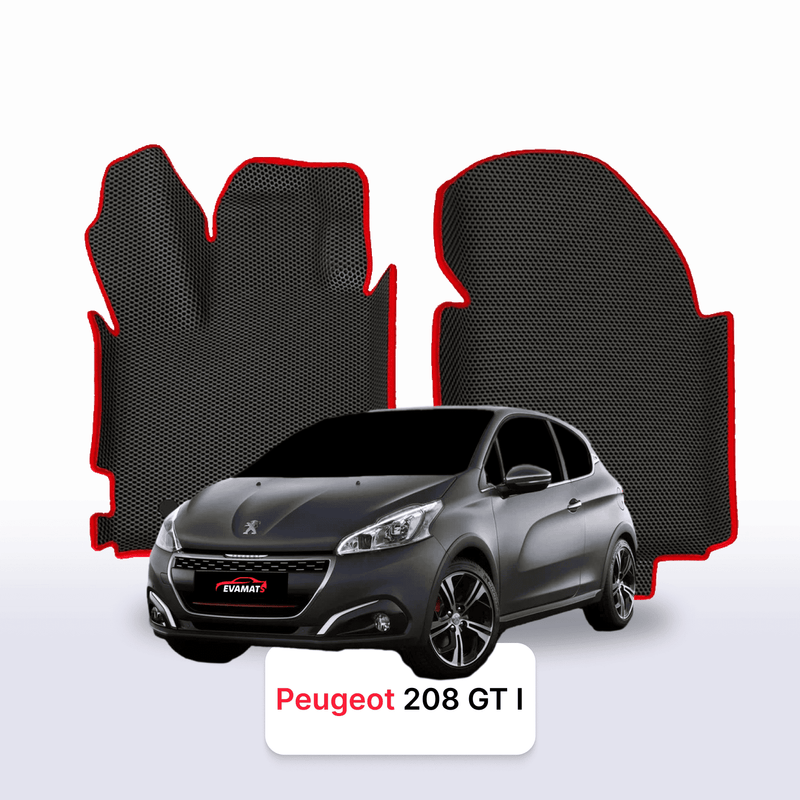 Fußmatten EVA für Peugeot 208 GTi(MT) 1 gen 2013-2019 jahr SCHÄGHECK 3 türer