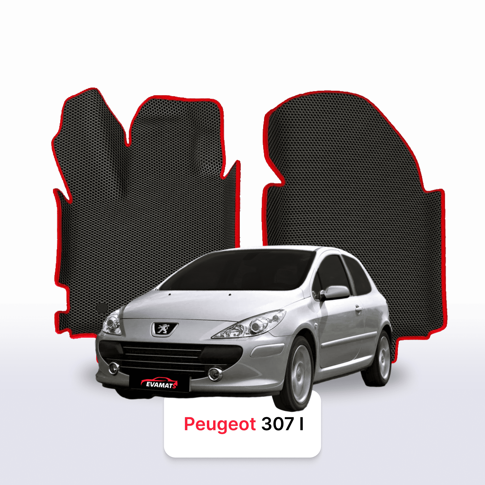 Fußmatten EVA für Peugeot 307(MT) 1 gen 2001-2008 jahr SCHÄGHECK 3 türer