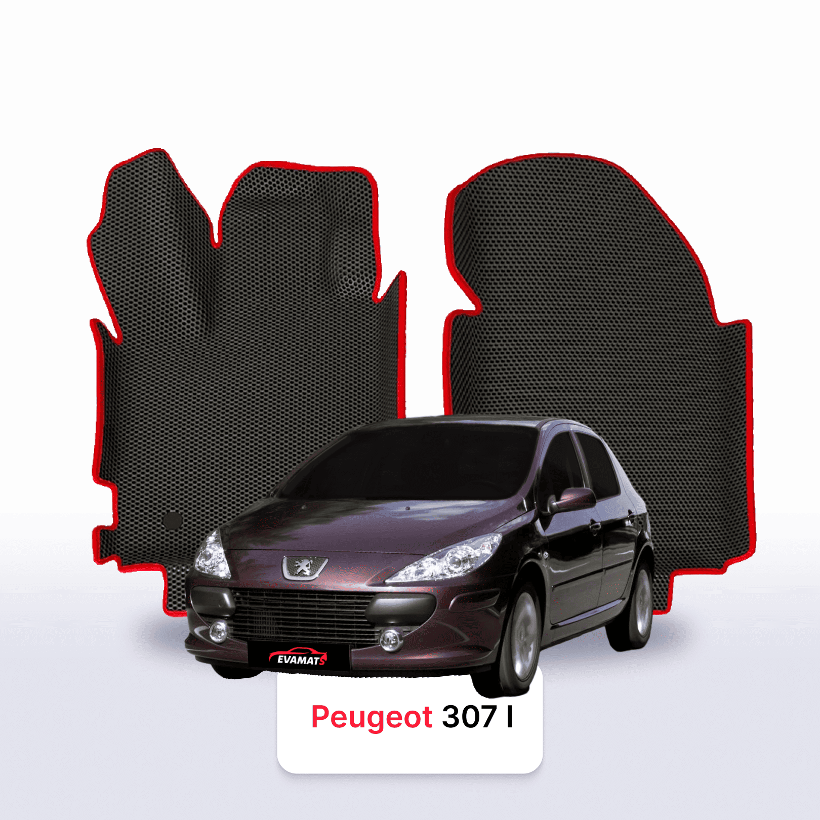 Fußmatten EVA für Peugeot 307(MT) 1 gen 2001-2008 jahr SCHÄGHECK 5 türer