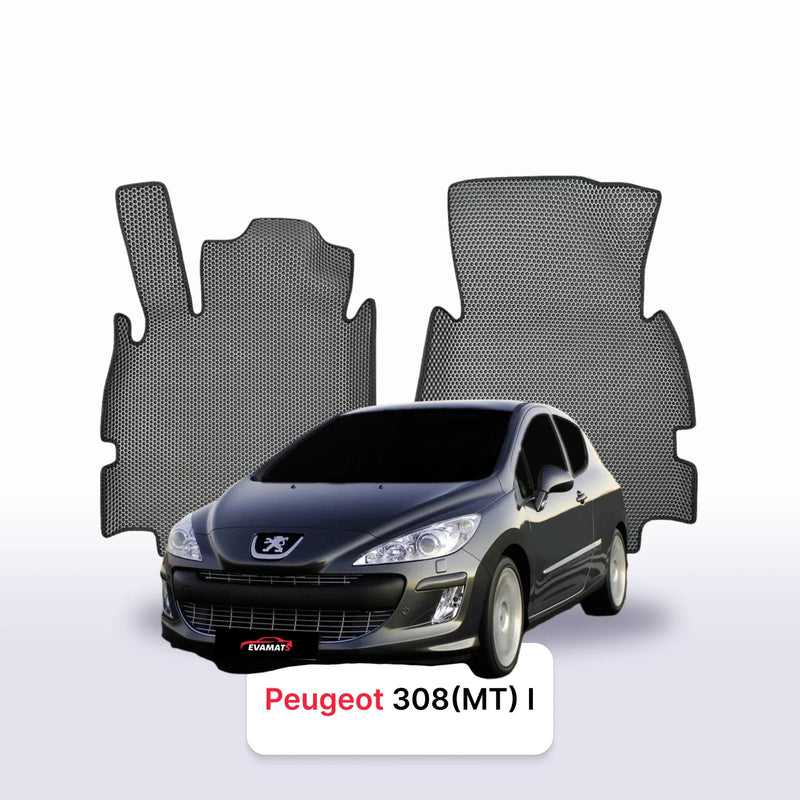 Fußmatten EVA für Peugeot 308(MT) 1 gen 2007-2011 jahr SCHÄGHECK 3 türer