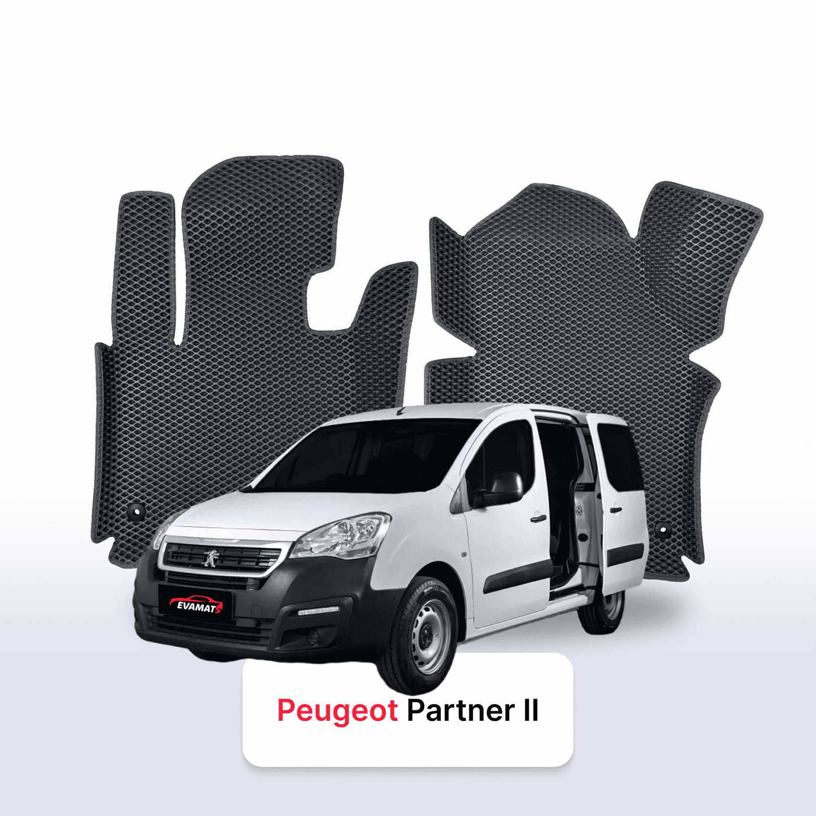 Fußmatten EVA für Peugeot Partner(MT) 2 gen 2008-2018 jahr MINIVAN TOUR