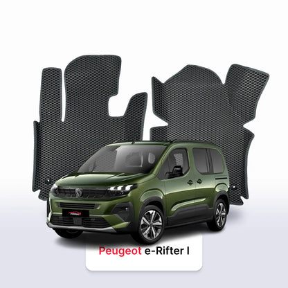 Fußmatten EVA für Peugeot e-Rifter 1 gen 2018-2026 jahr MINIVAN
