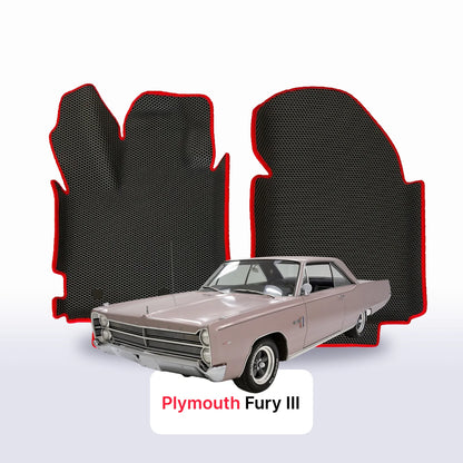 Fußmatten EVA für Plymouth Fury 3 Gen 1967-1968 Jahr SPORT COUPE